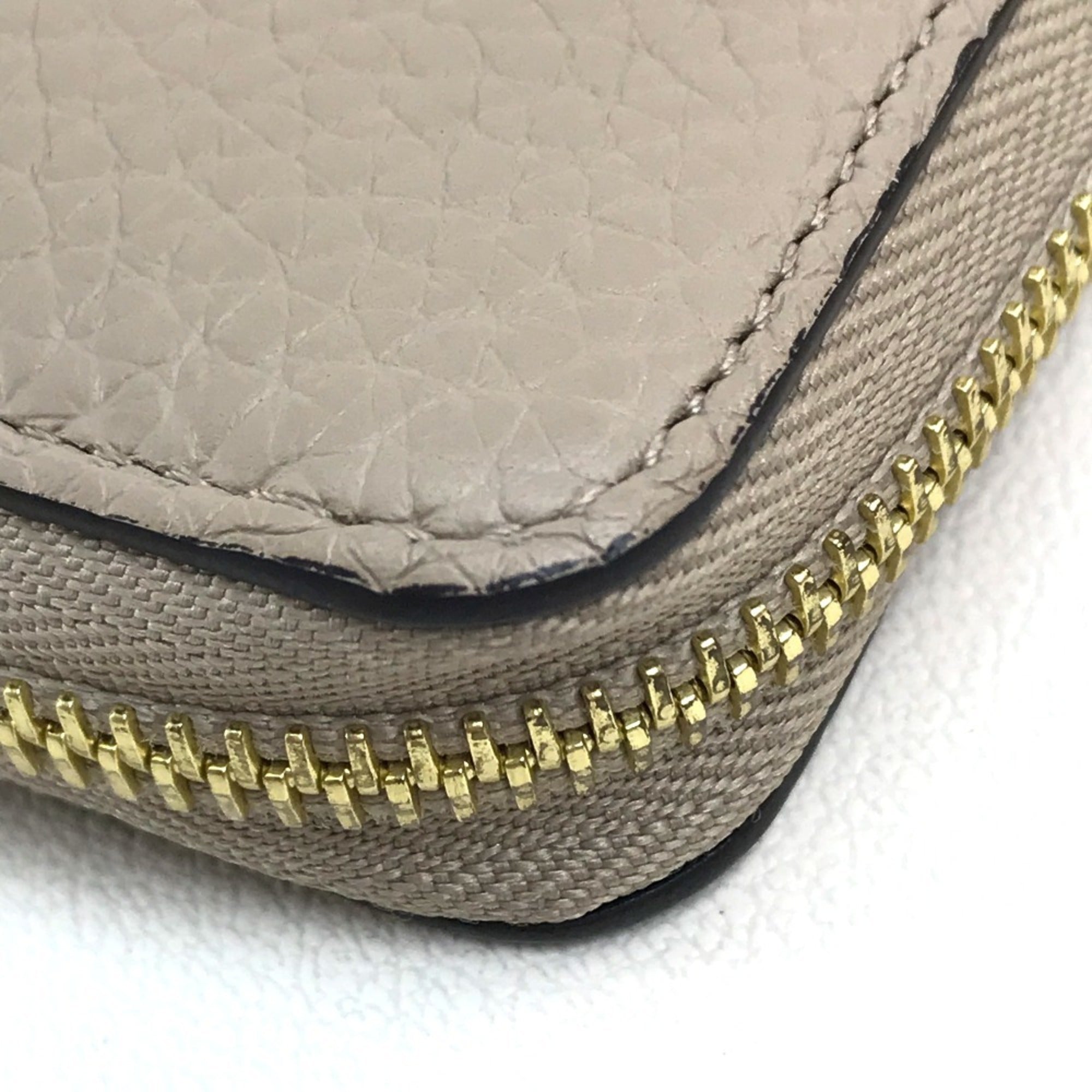 Louis Vuitton Monogram Beige Leather Long Wallet