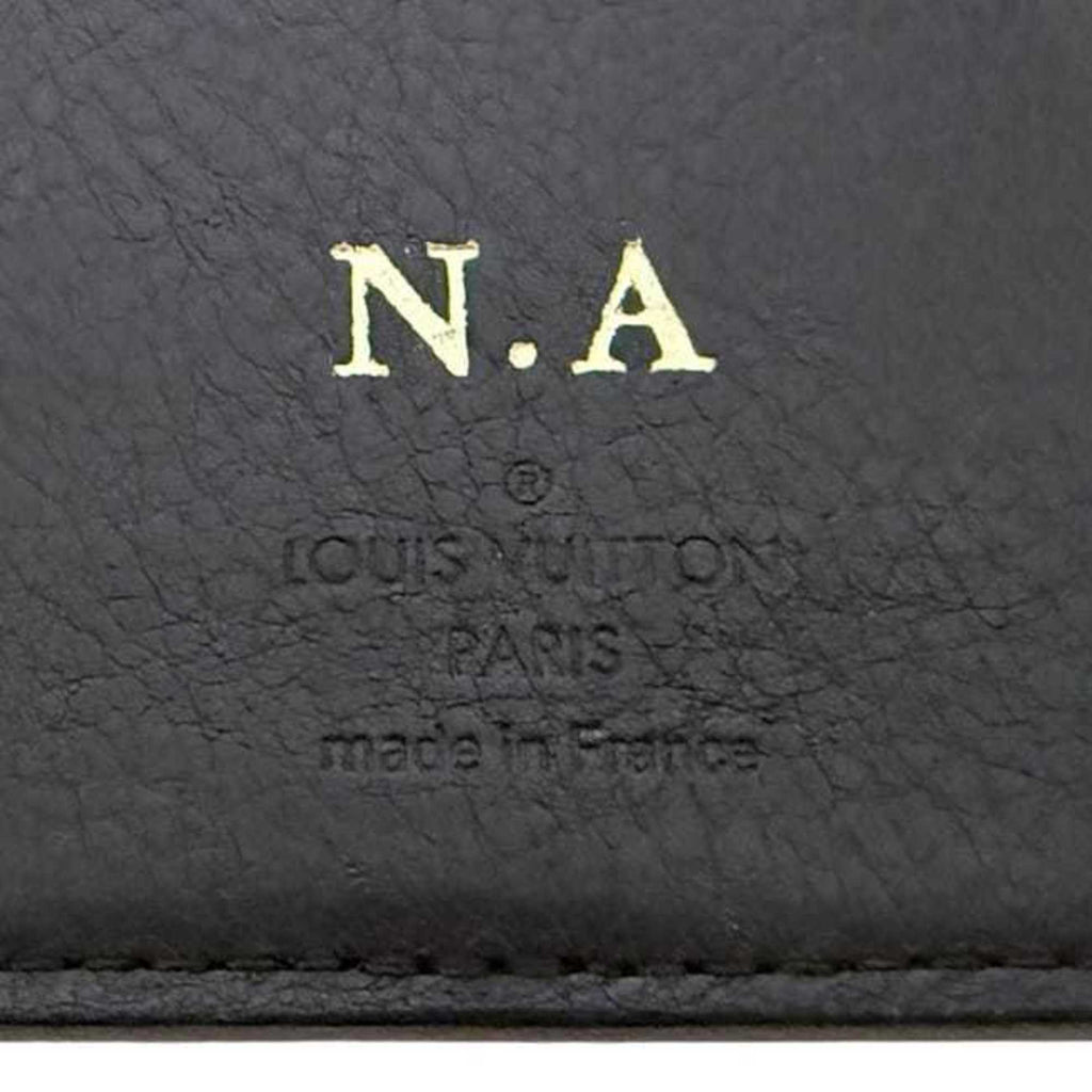 Louis Vuitton Black Noir Leather Long Wallet