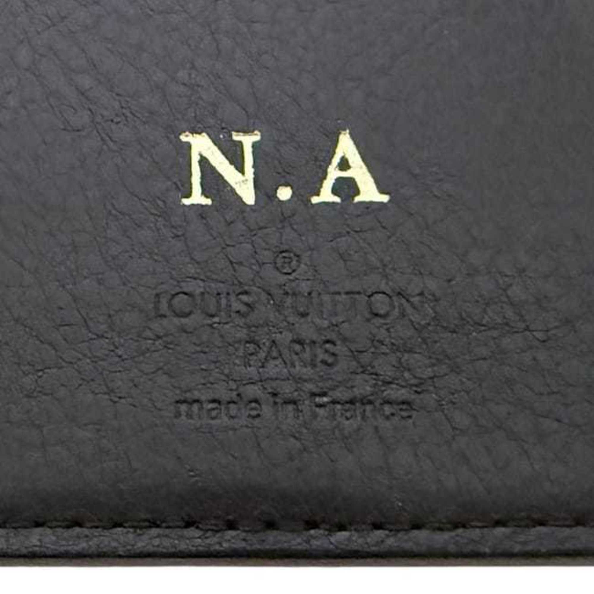 Louis Vuitton Black Noir Leather Long Wallet