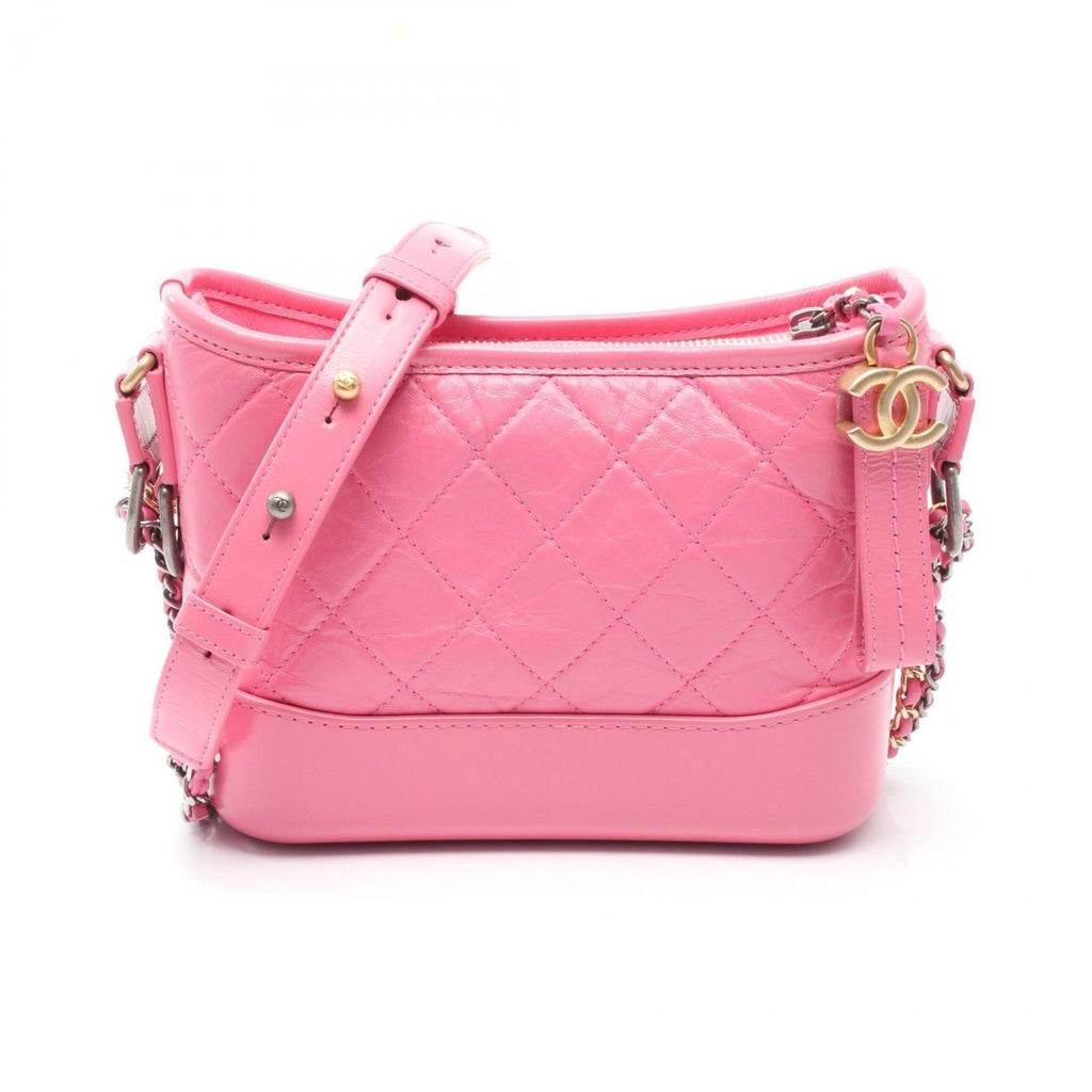Chanel Pink Leather Shoulder Bag