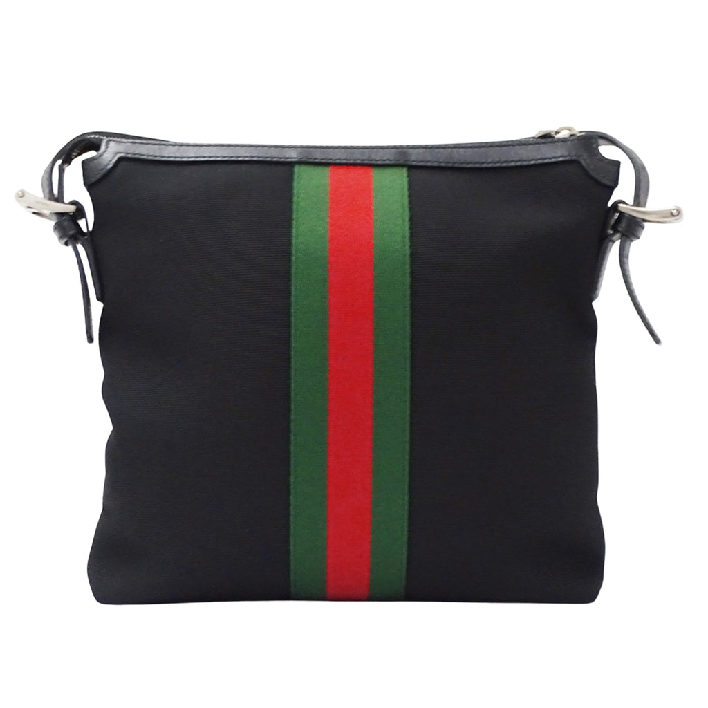 Gucci Black Nylon Handbag Shoulder Bag (Pre-Owned)