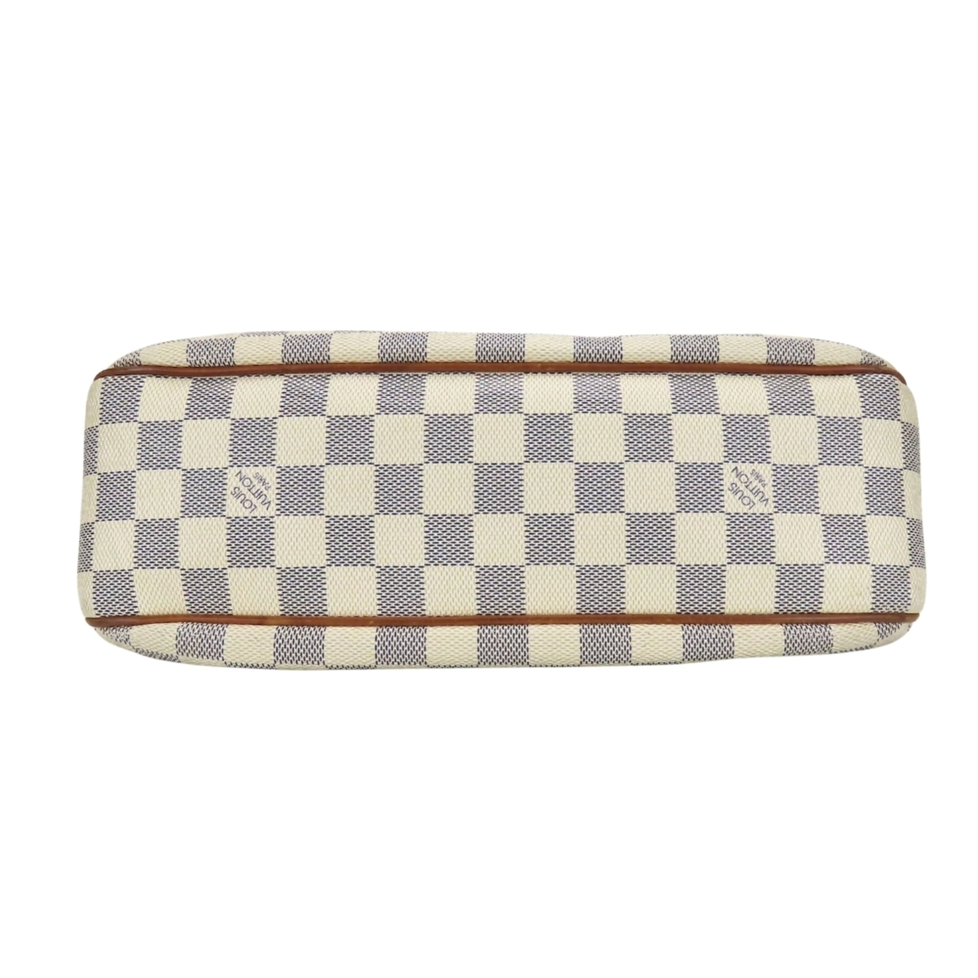 Louis Vuitton White Damier Azur Leather Shoulder Bag