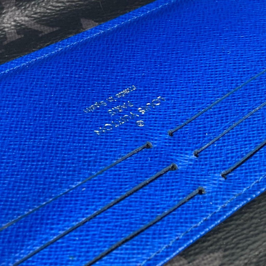 Louis Vuitton Monogram Eclipse Black Blue Monogram Eclipse Long Wallet