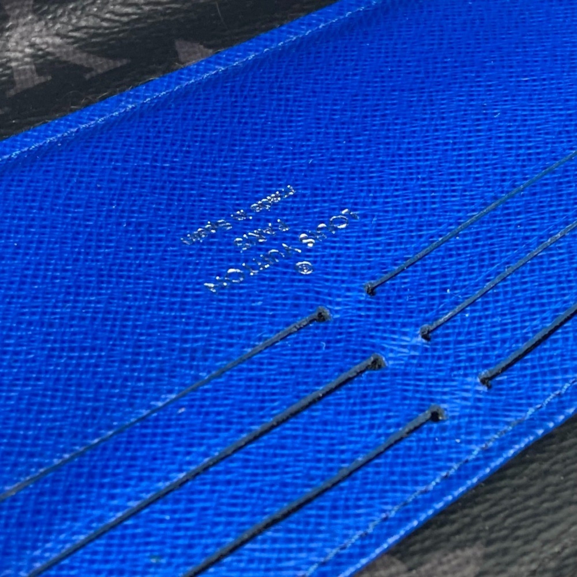 Louis Vuitton Monogram Eclipse Black Blue Monogram Eclipse Long Wallet