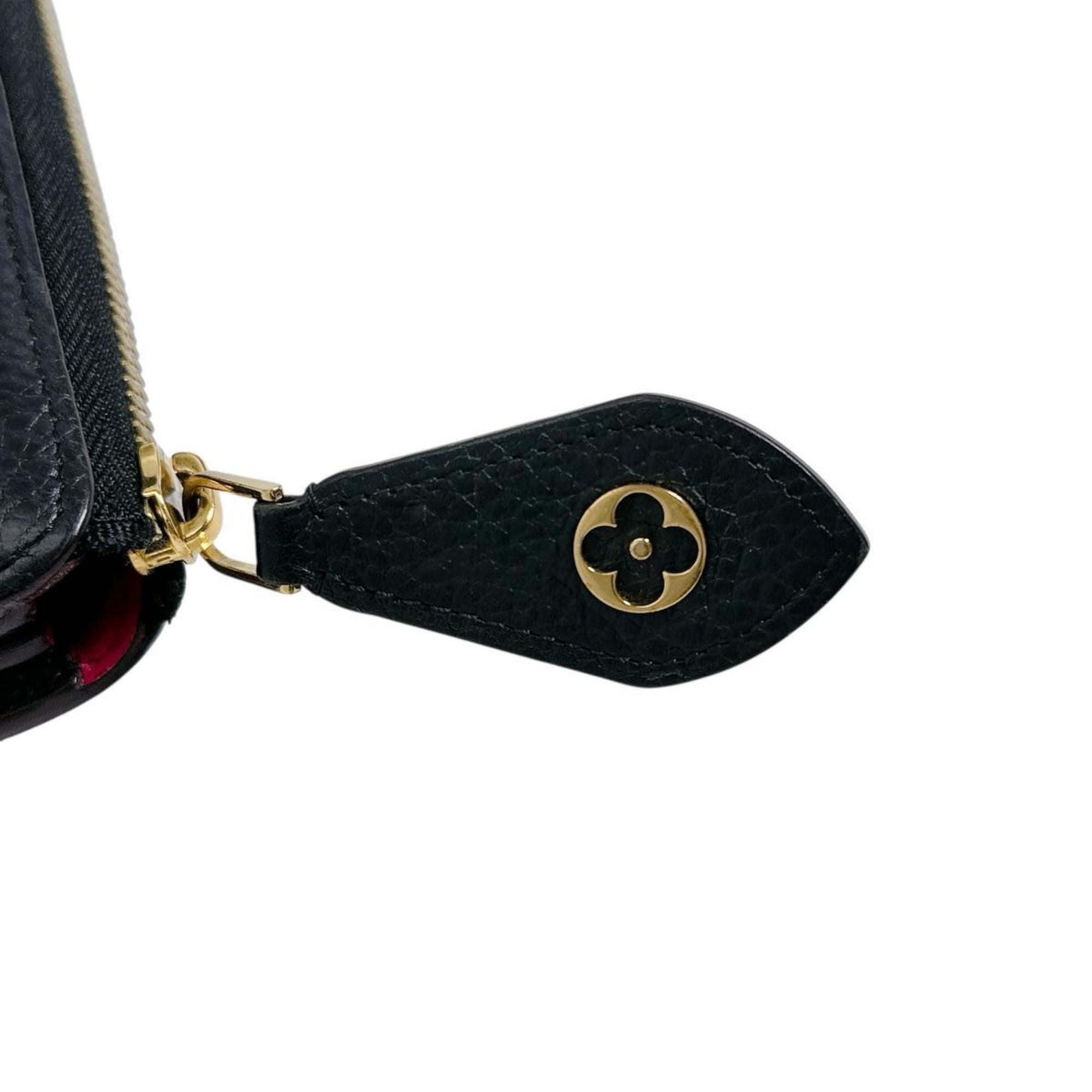 Louis Vuitton Black Noir Leather Long Wallet