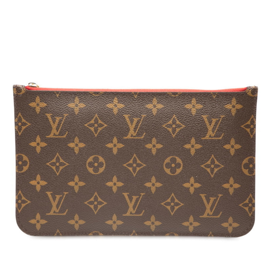 Louis Vuitton Brown Red Color Pvc Pouch