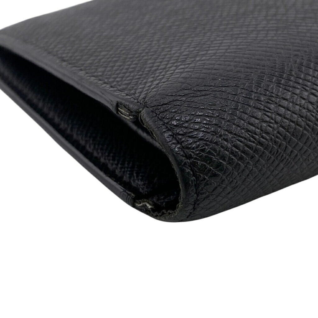 Louis Vuitton Black Noir Leather Long Wallet