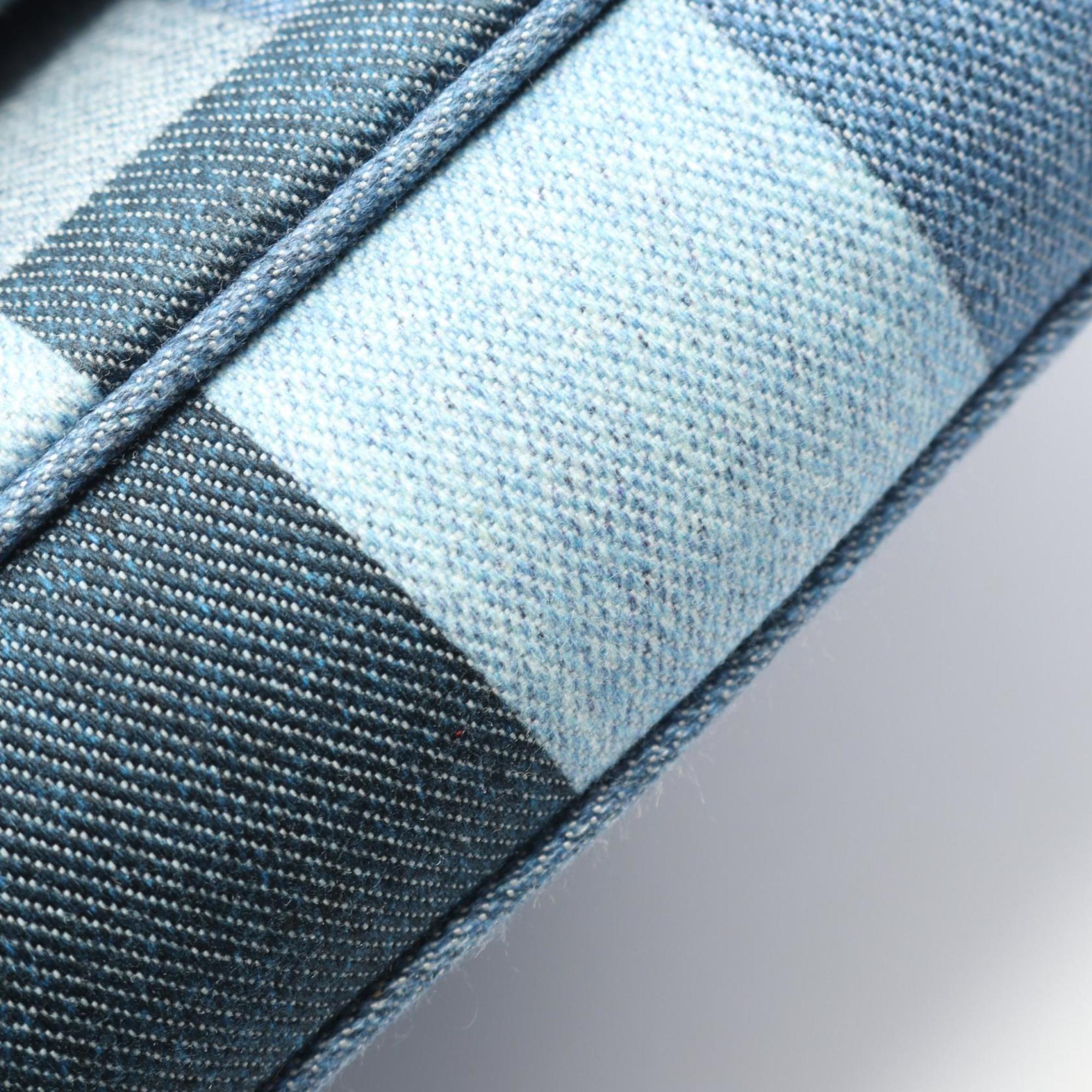 Louis Vuitton Blue Multi-Color Monogram Denim Leather Pochette Shoulder Bag