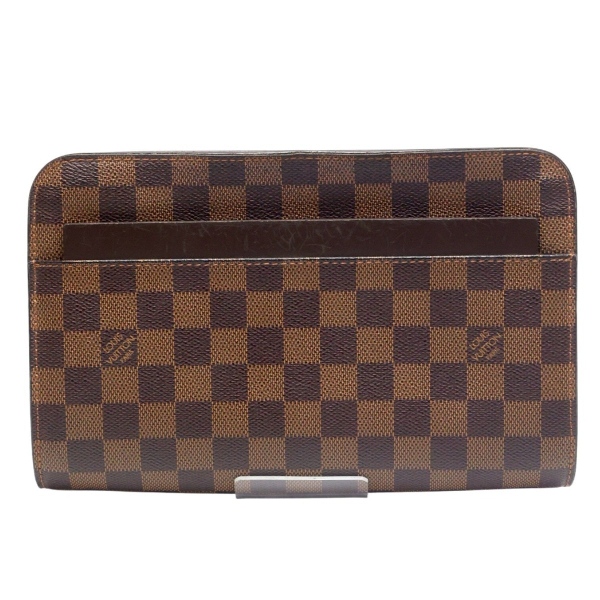 Louis Vuitton Damier Brown Damier Canvas Clutch Bag