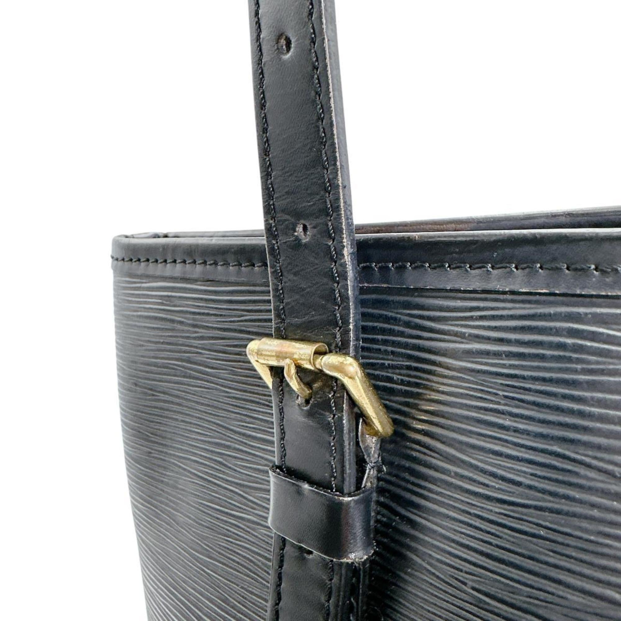 Louis Vuitton Black Epi Leather Shoulder Bag Tote Bag