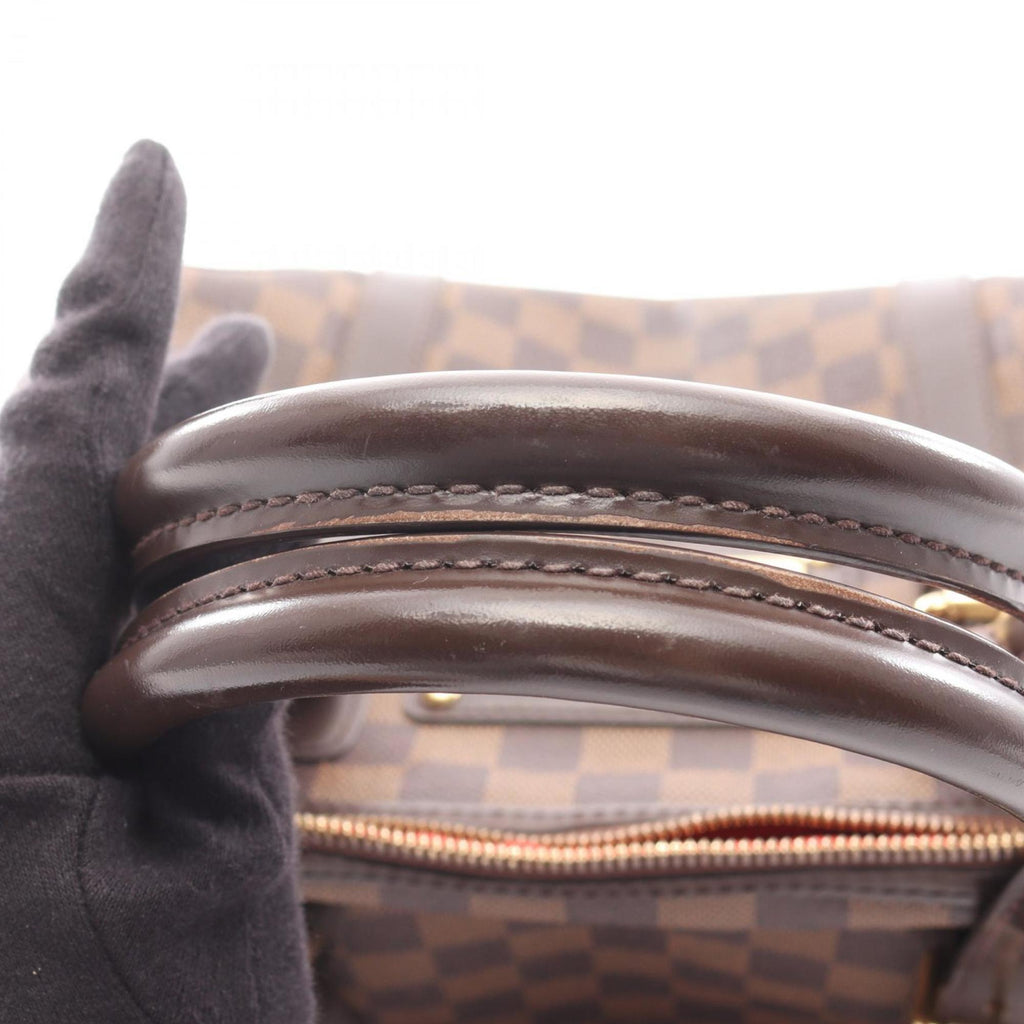 Louis Vuitton Brown Coated Canvas Leather Handbag