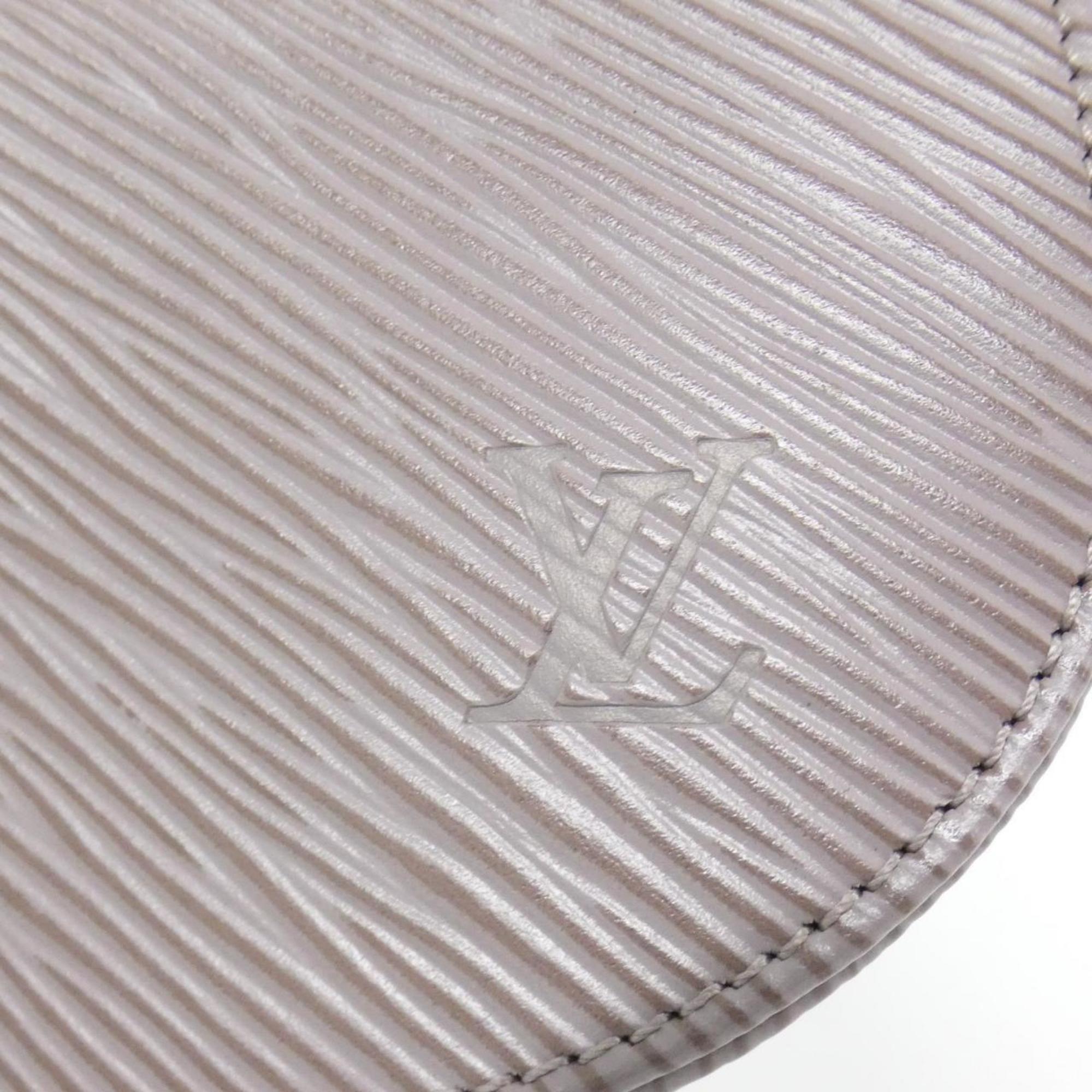 Louis Vuitton Purple Silver Leather Pochette Pouch