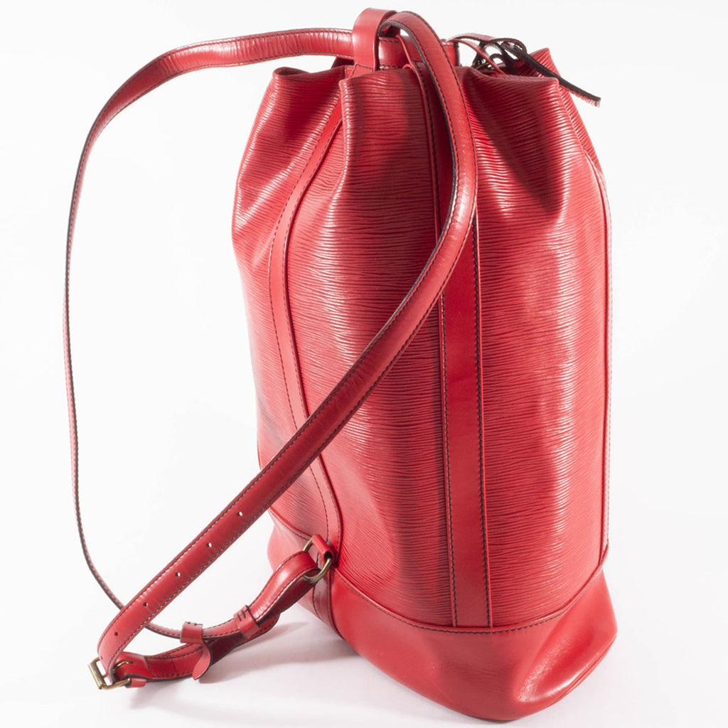 Louis Vuitton Castilian Red Epi Leather Backpack