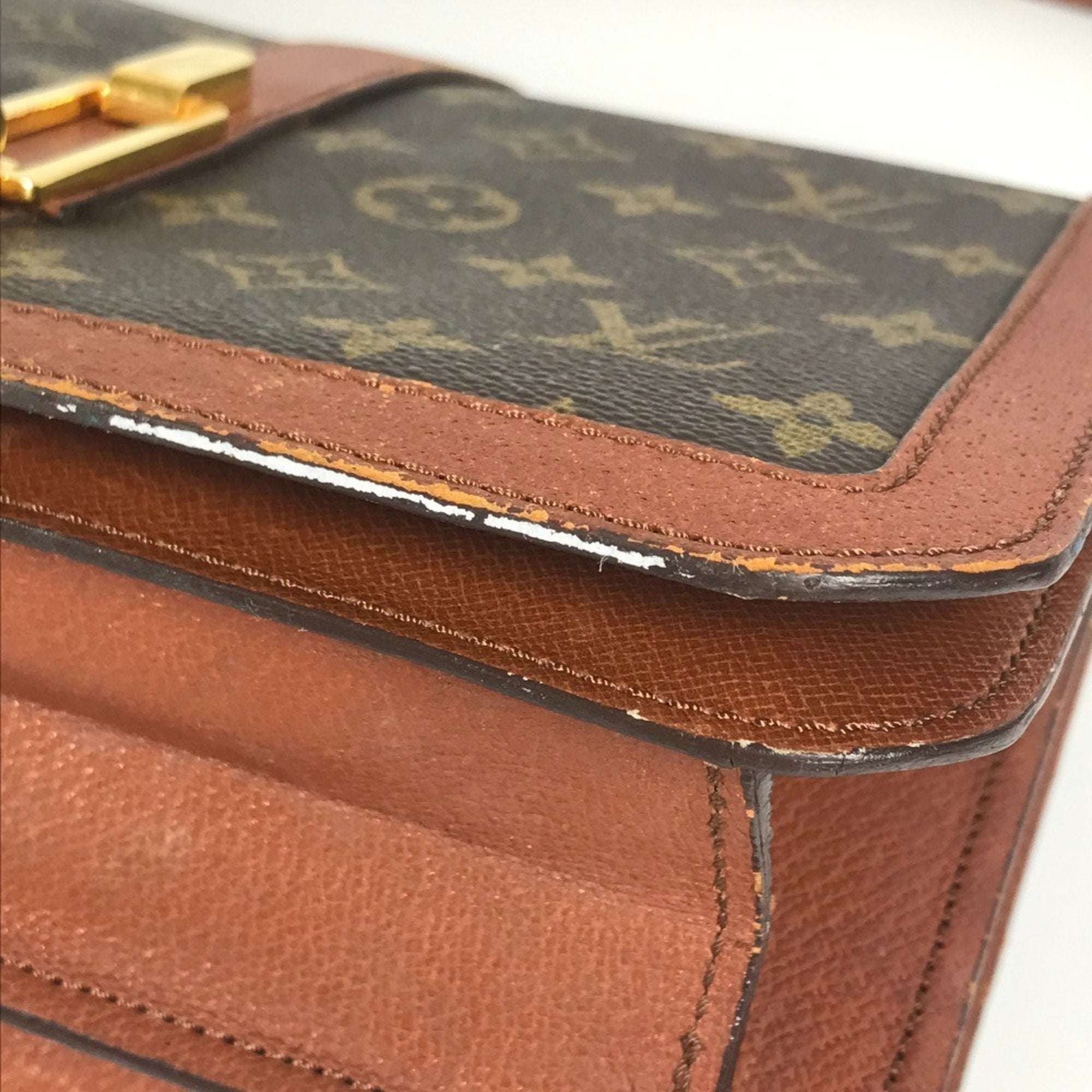 Louis Vuitton Brown Monogram Canvas Pochette Shoulder Bag