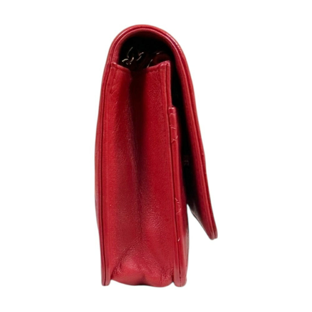 Chanel Boy Chanel Red Color Leather Shoulder Bag