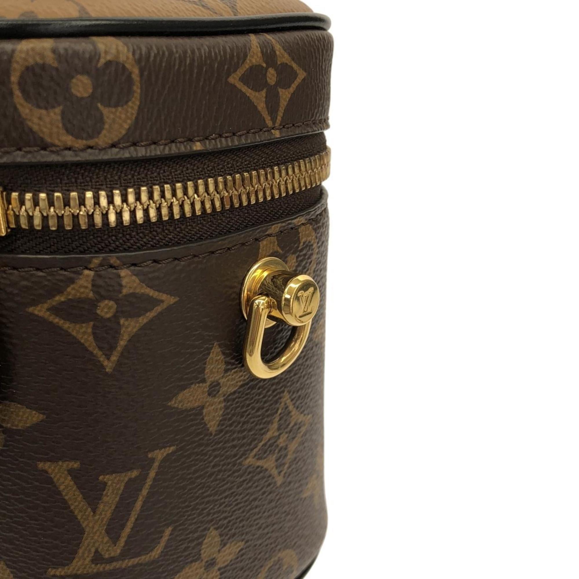 Louis Vuitton Monogram Marron Coated Canvas Handbag Vanity Bag