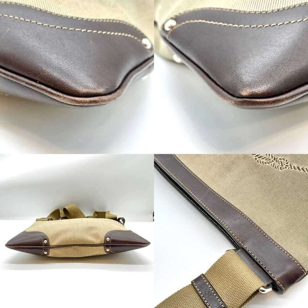Prada Brown Jacquard Shoulder Bag
