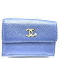 Chanel Navy Leather Wallet (Tri-Fold)