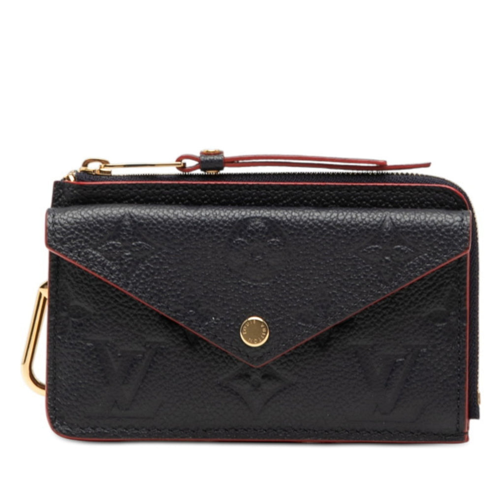 Louis Vuitton Marine Rouge Navy Leather Coin Purse/Coin Case