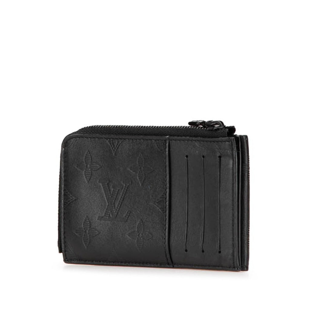 Louis Vuitton Black Noir Leather Coin Purse/Coin Case