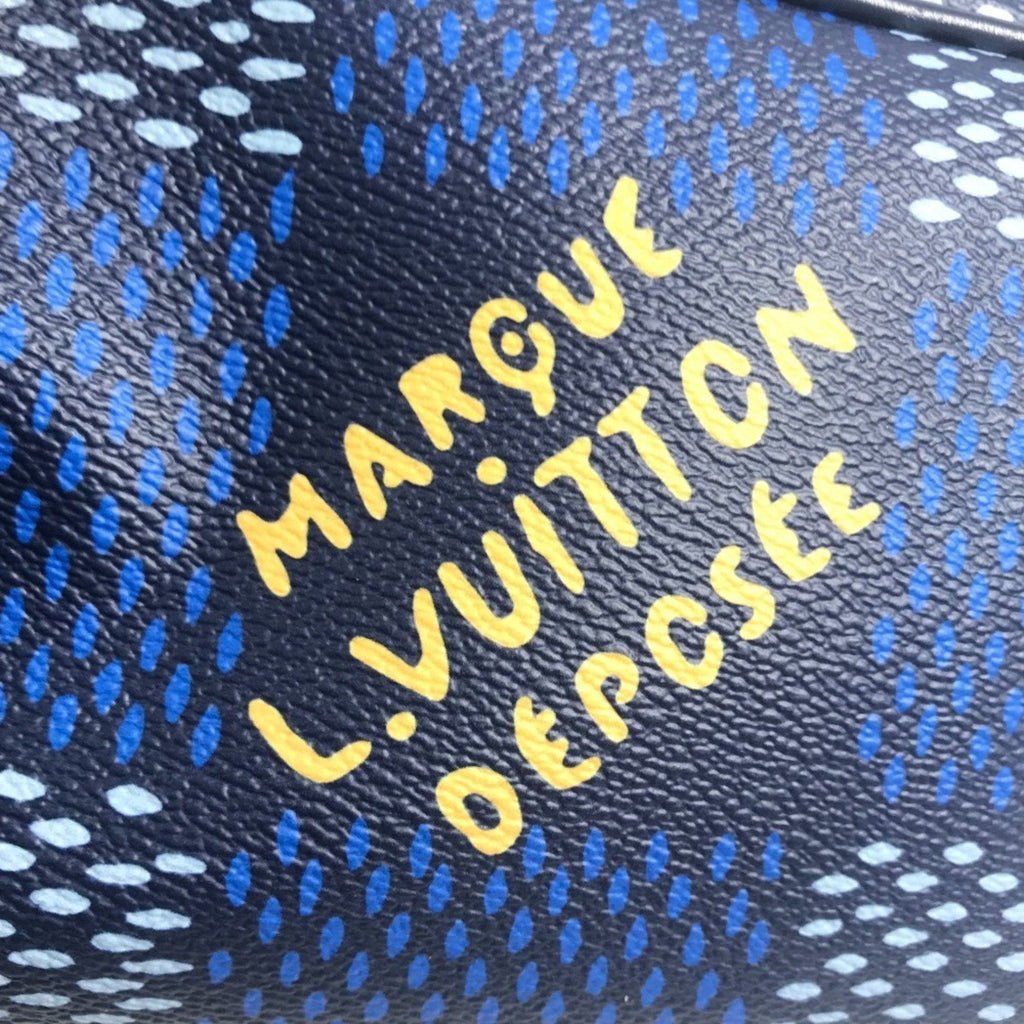 Louis Vuitton Blue Damier Canvas Clutch Bag