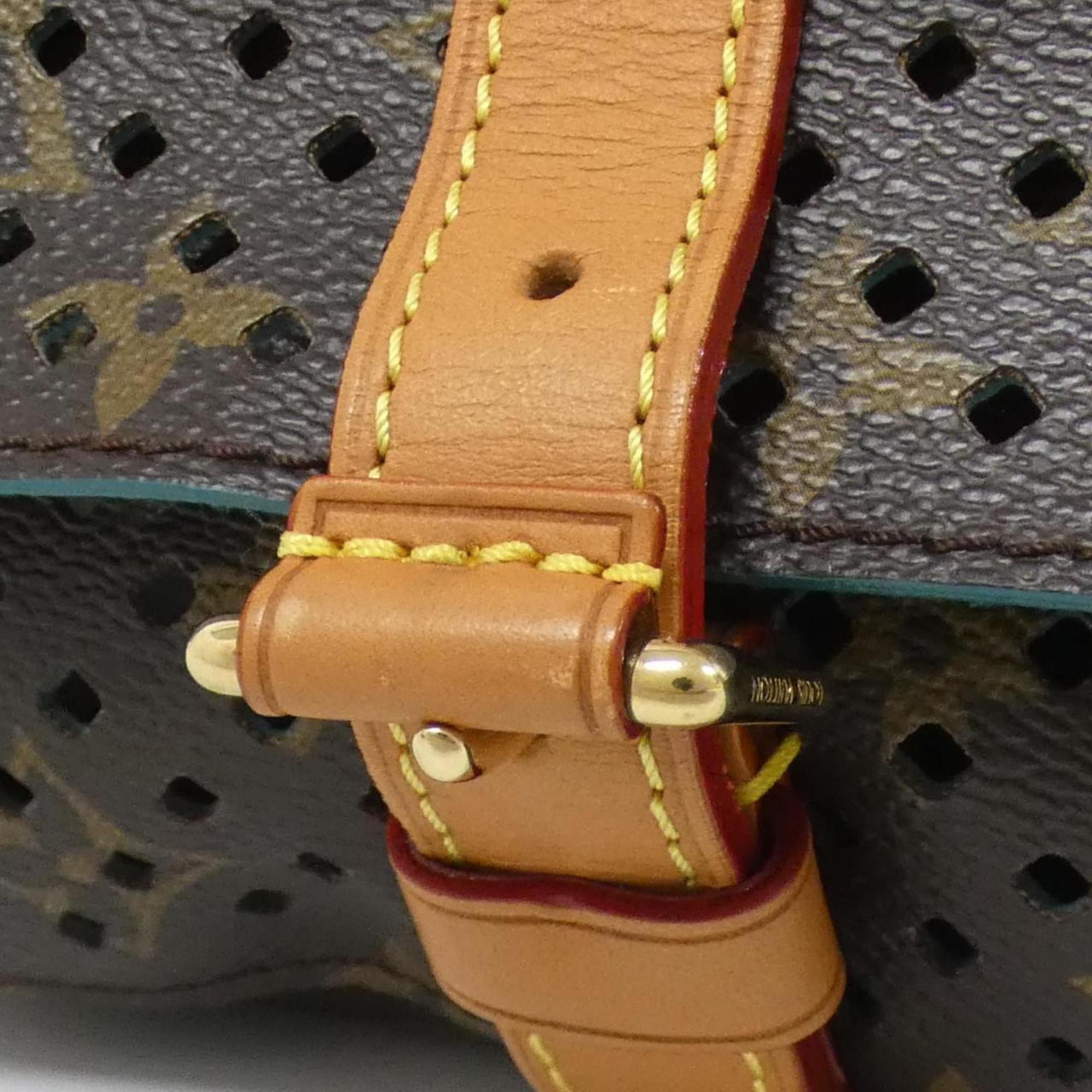 Louis Vuitton Brown Coated Canvas Shoulder Bag