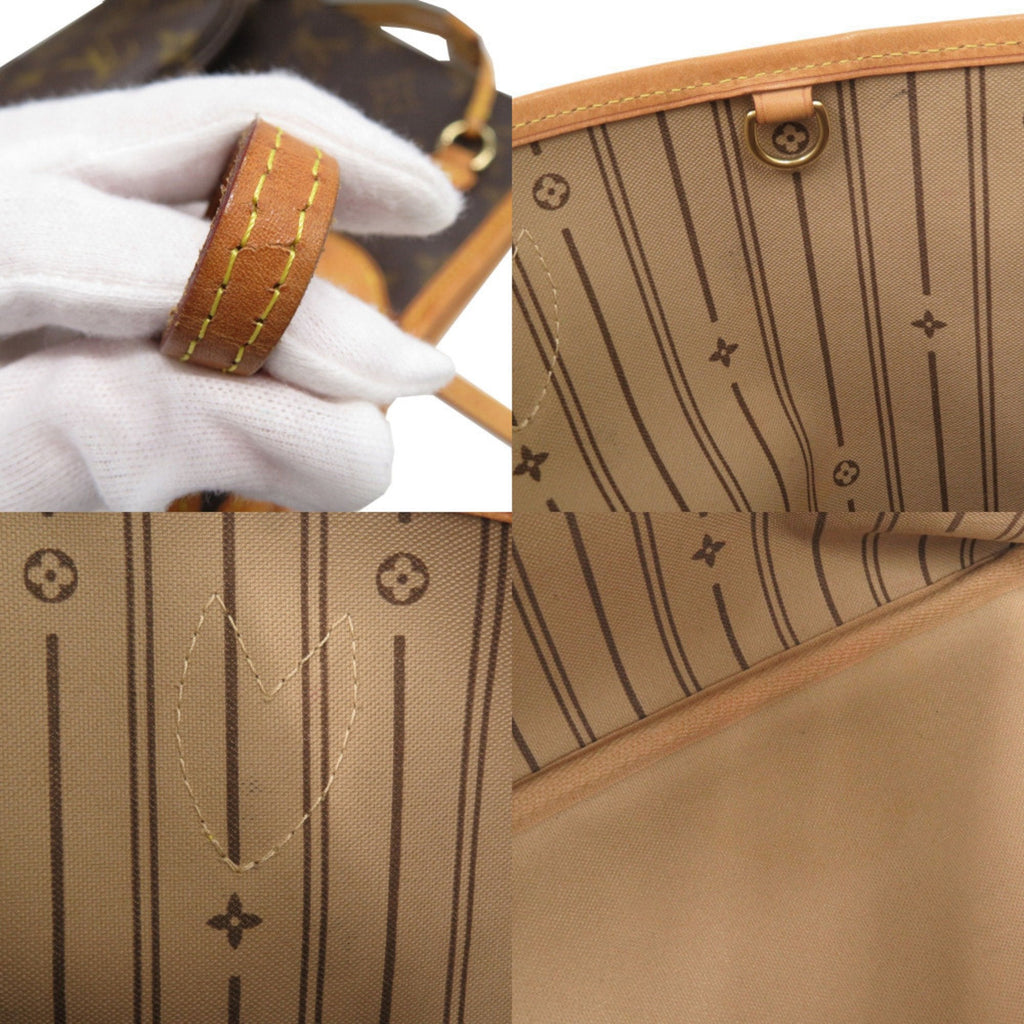 Louis Vuitton Beige Monogram Canvas Tote Bag