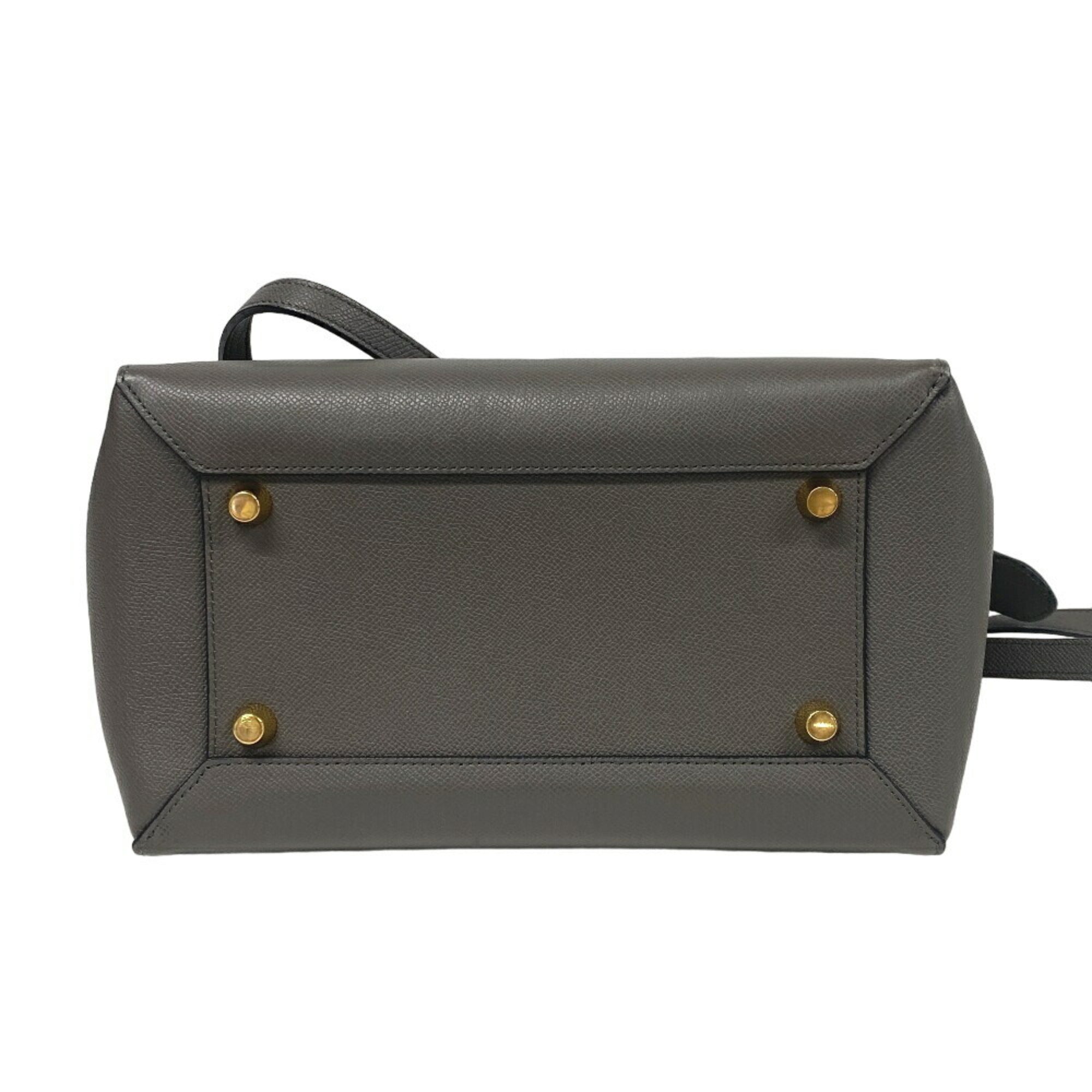 Celine Gray Leather Handbag