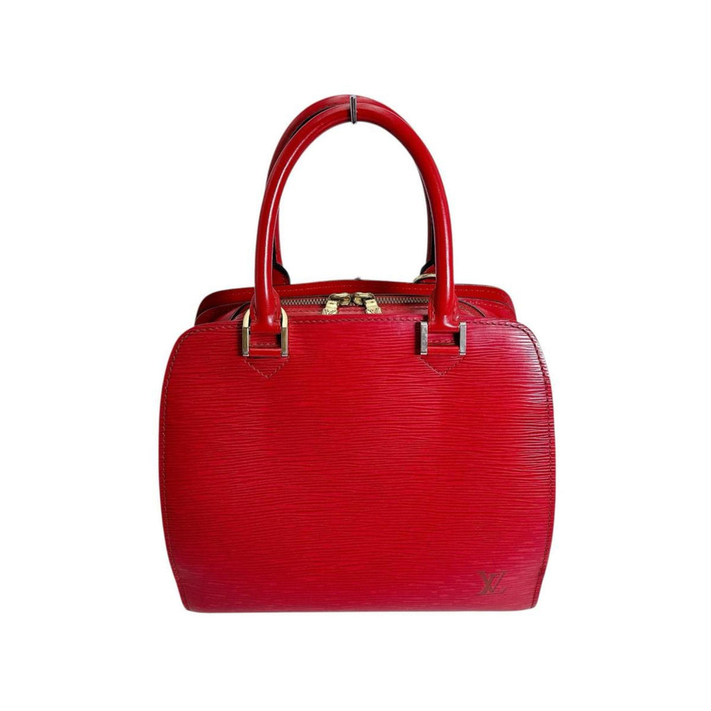 Louis Vuitton Red Color Epi Leather Handbag