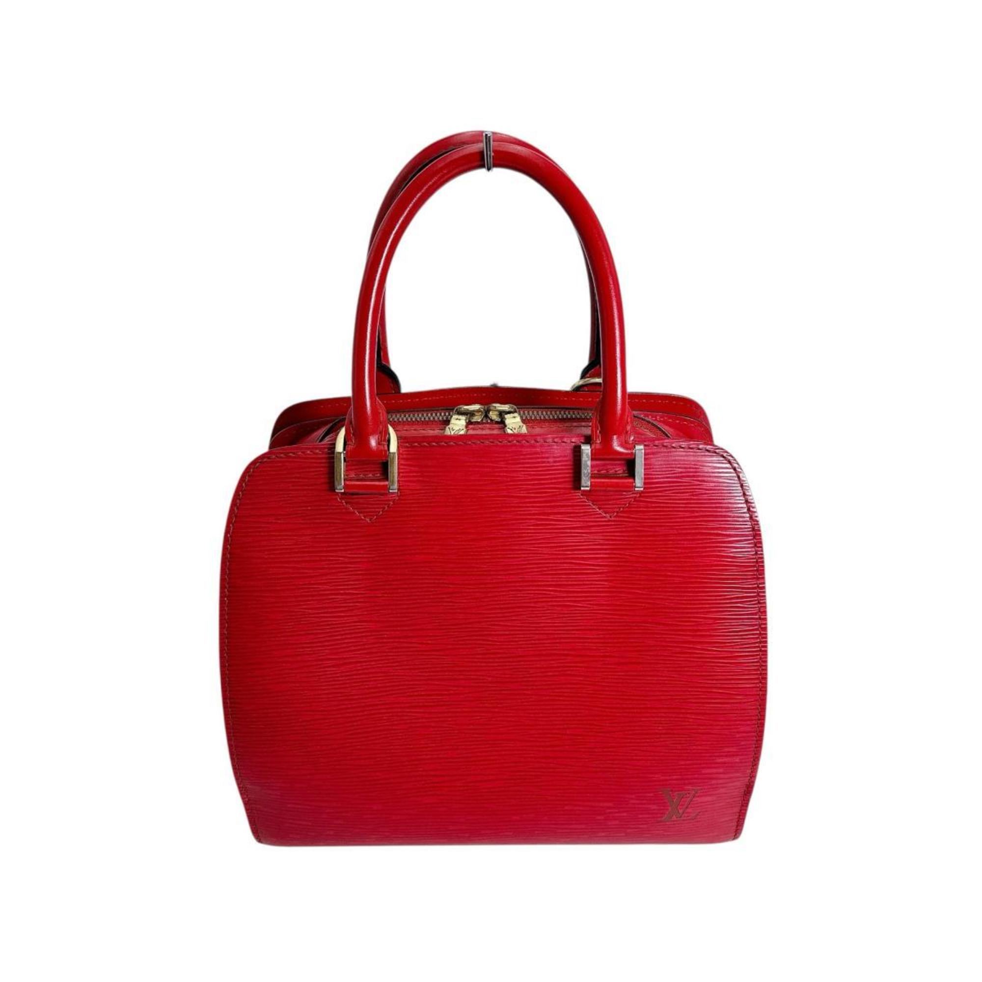Louis Vuitton Red Color Epi Leather Handbag