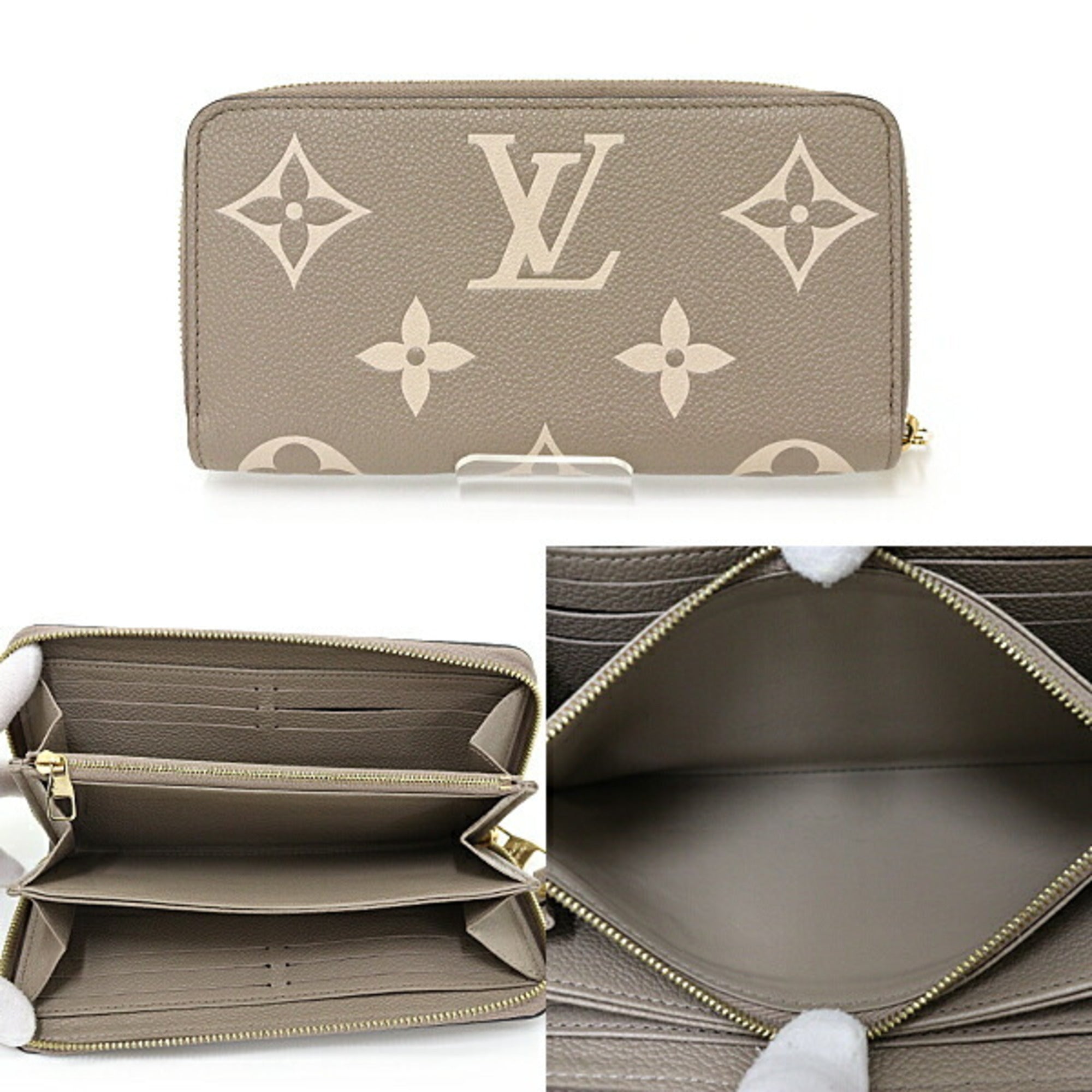 Louis Vuitton Tourterelle Monogram Empreinte Long Wallet