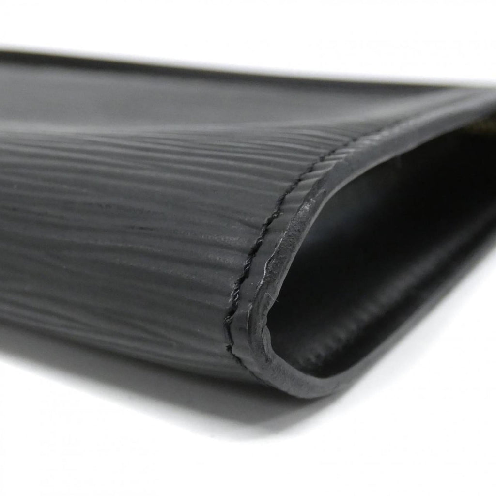 Louis Vuitton Black Leather Pochette Pouch
