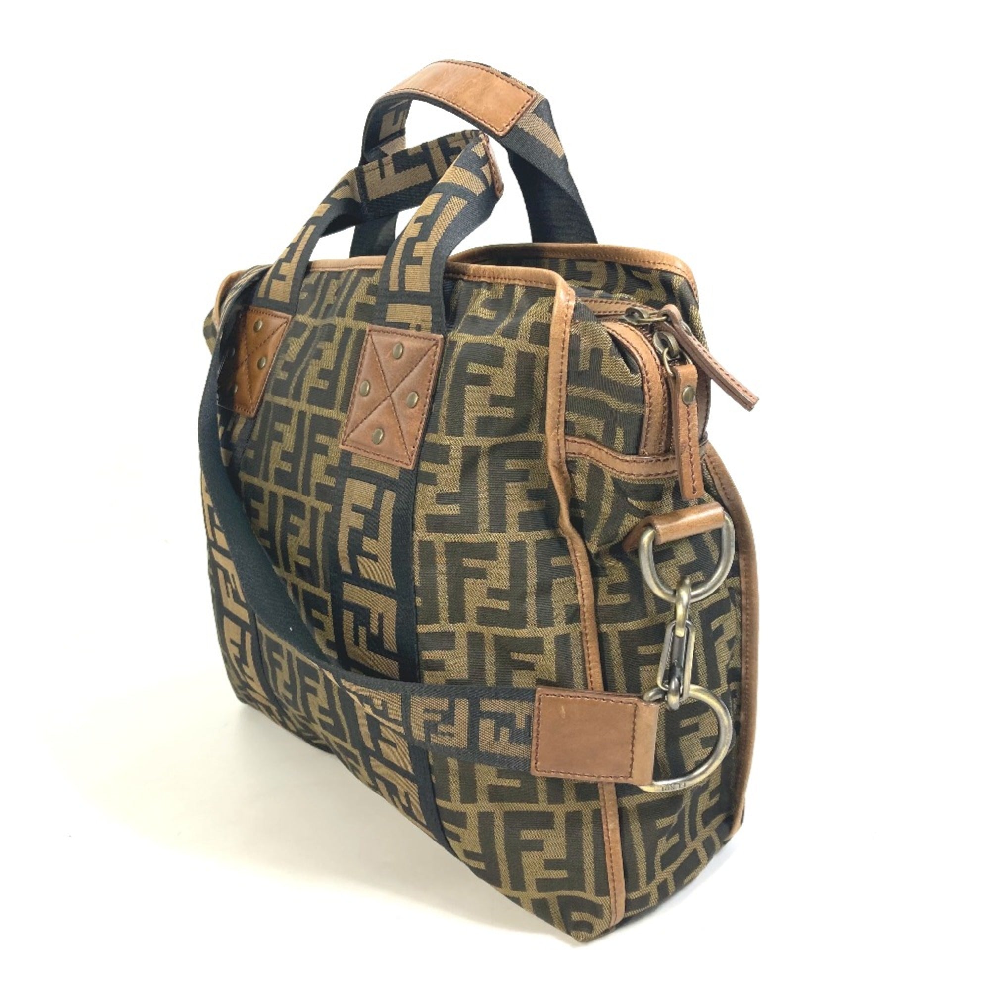 Fendi Brown Leather Tote Bag