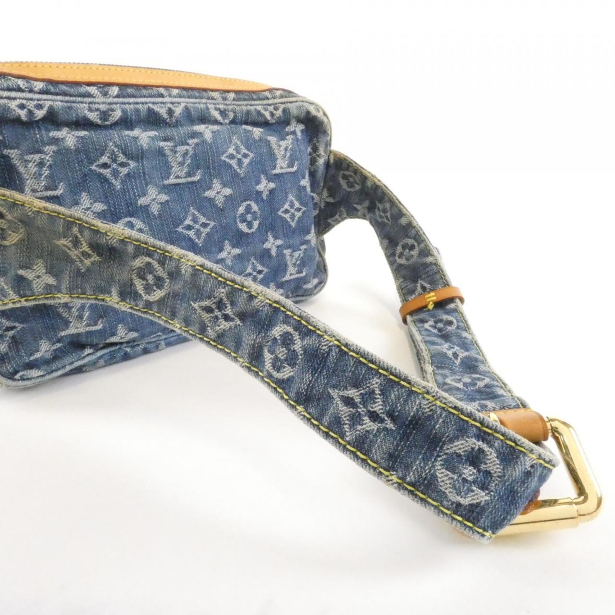 Louis Vuitton Blue Denim Shoulder Bag
