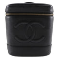 Chanel Black Caviar Leather Handbag Pouch