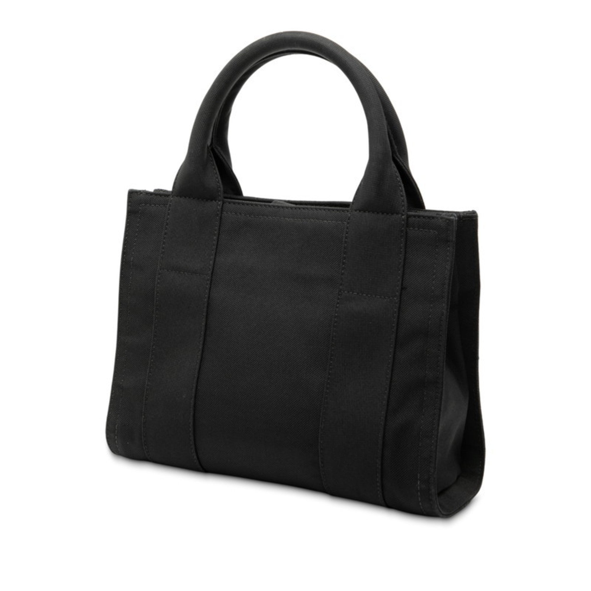 Balenciaga Black Canvas Handbag Shoulder