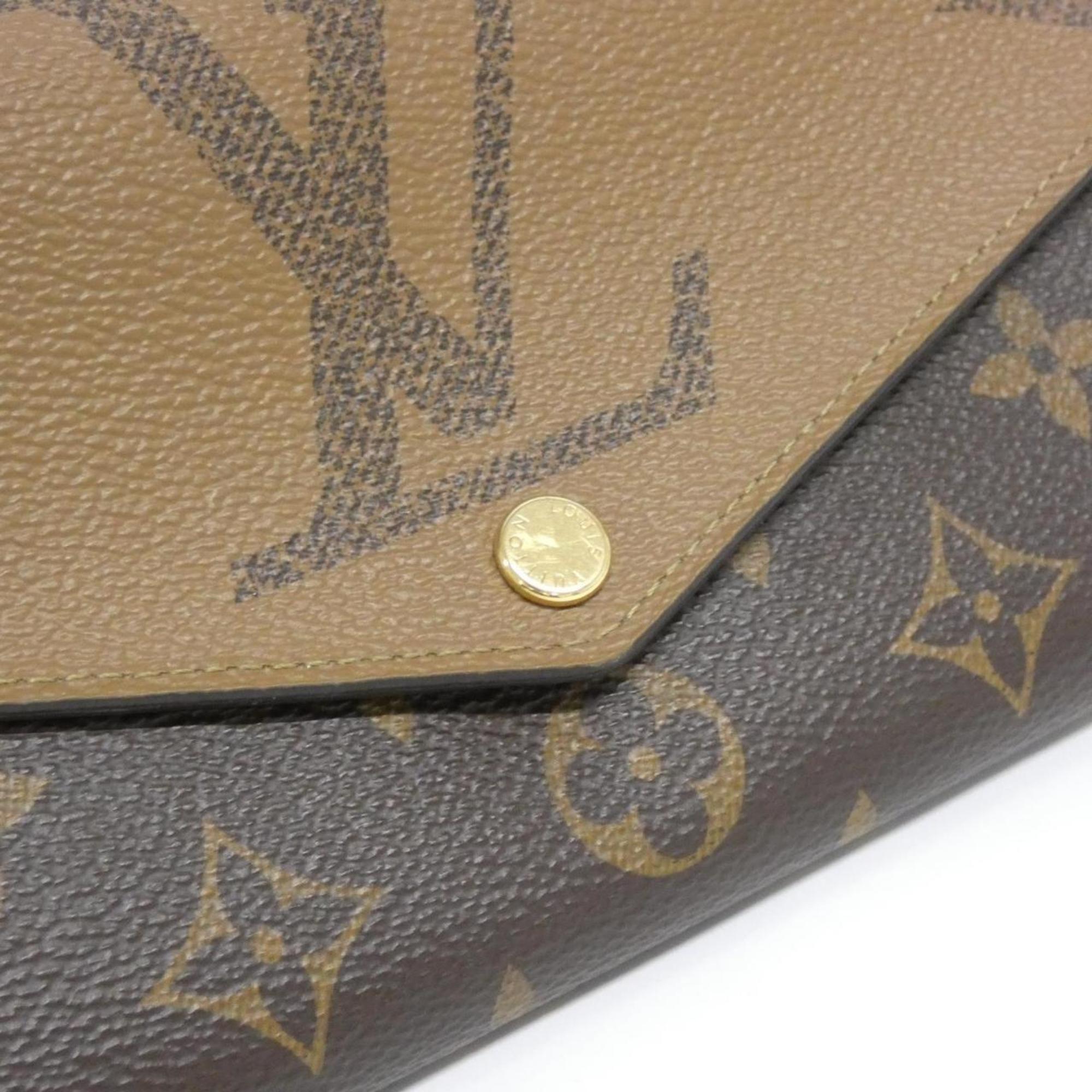 Louis Vuitton Brown Coated Canvas Long Wallet