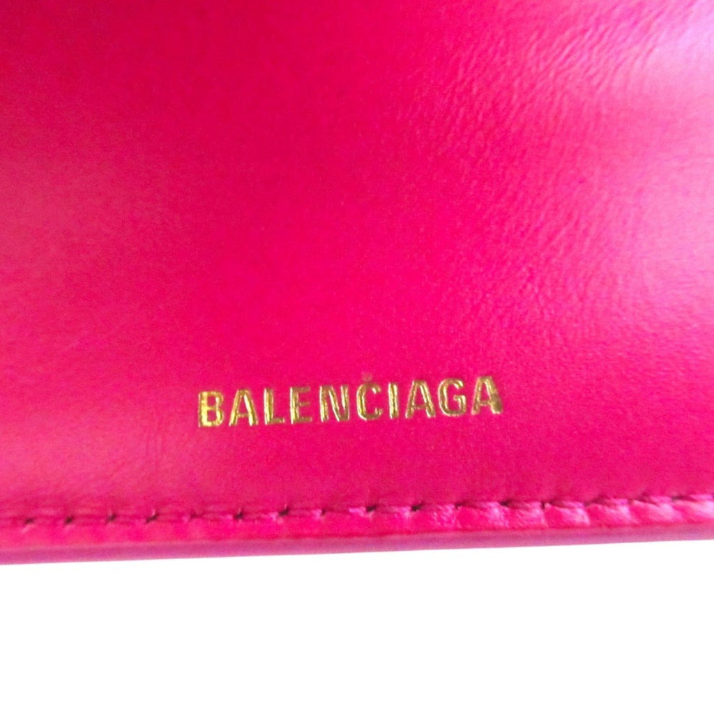 Balenciaga Pink Leather Wallet (Tri-Fold)