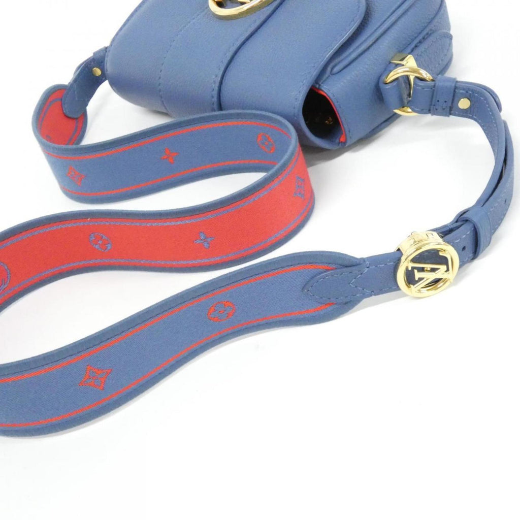 Louis Vuitton Blue Leather Shoulder Bag