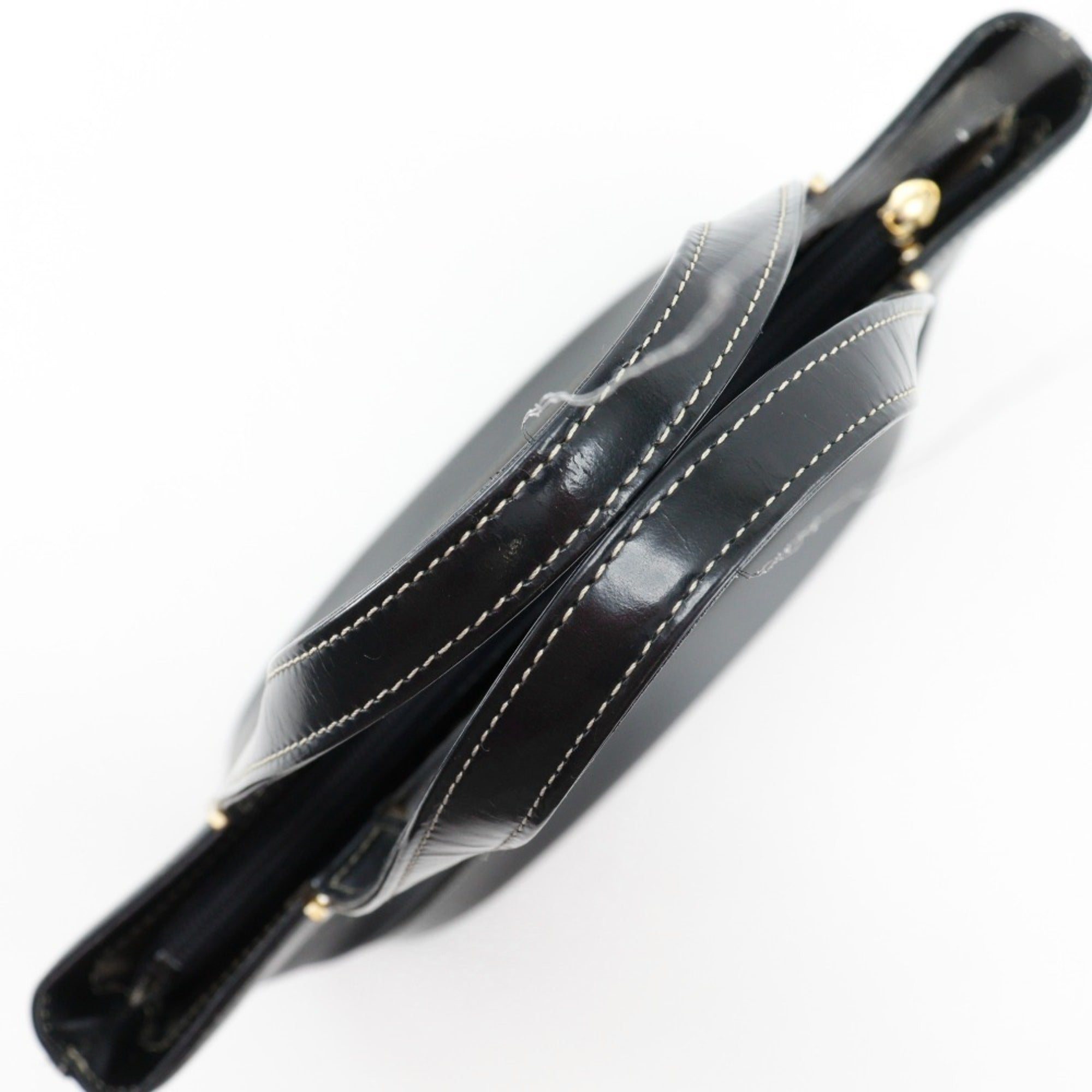 Burberry Black Leather Handbag Tote Bag
