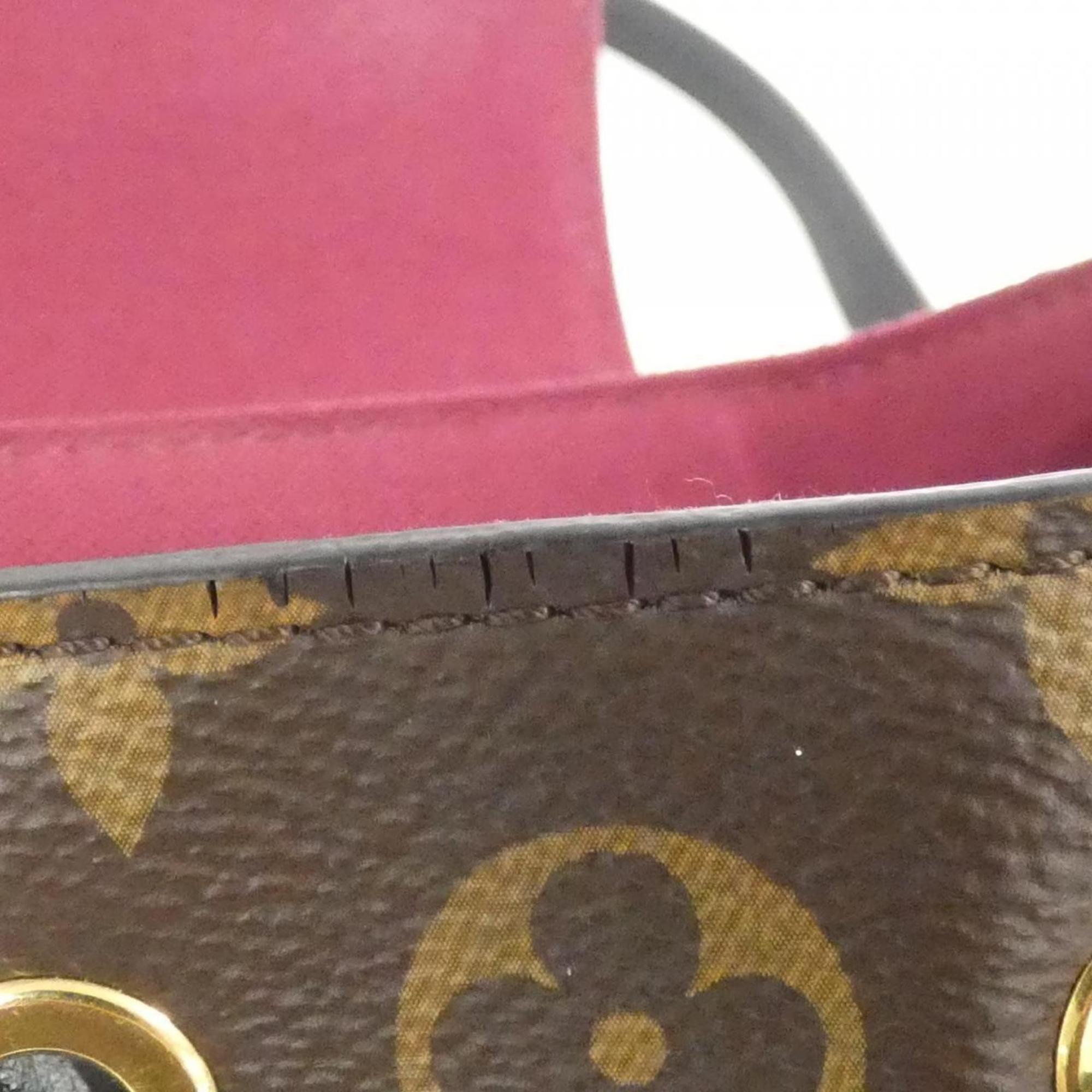 Louis Vuitton Black Marron Coated Canvas Backpack