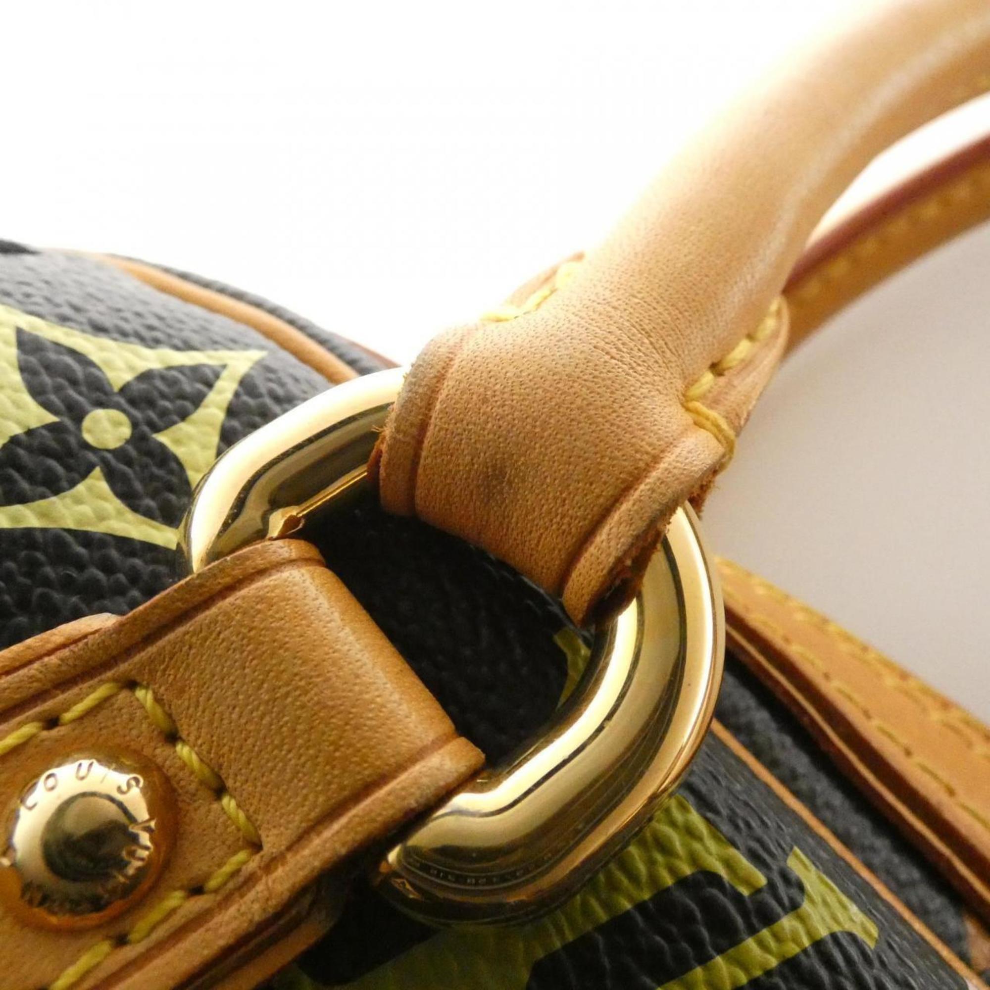 Louis Vuitton Black Multi-Color Coated Canvas Handbag