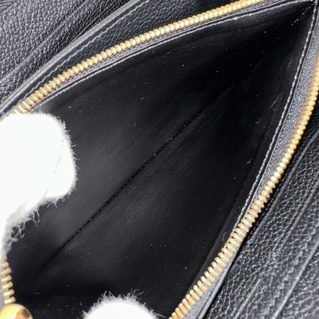 Louis Vuitton Beige Black Monogram Empreinte Long Wallet