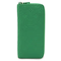 Louis Vuitton Green Vert Leather Long Wallet