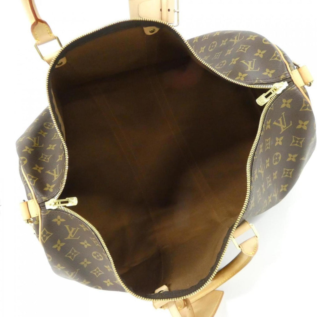 Louis Vuitton Marron Coated Canvas Boston Bag