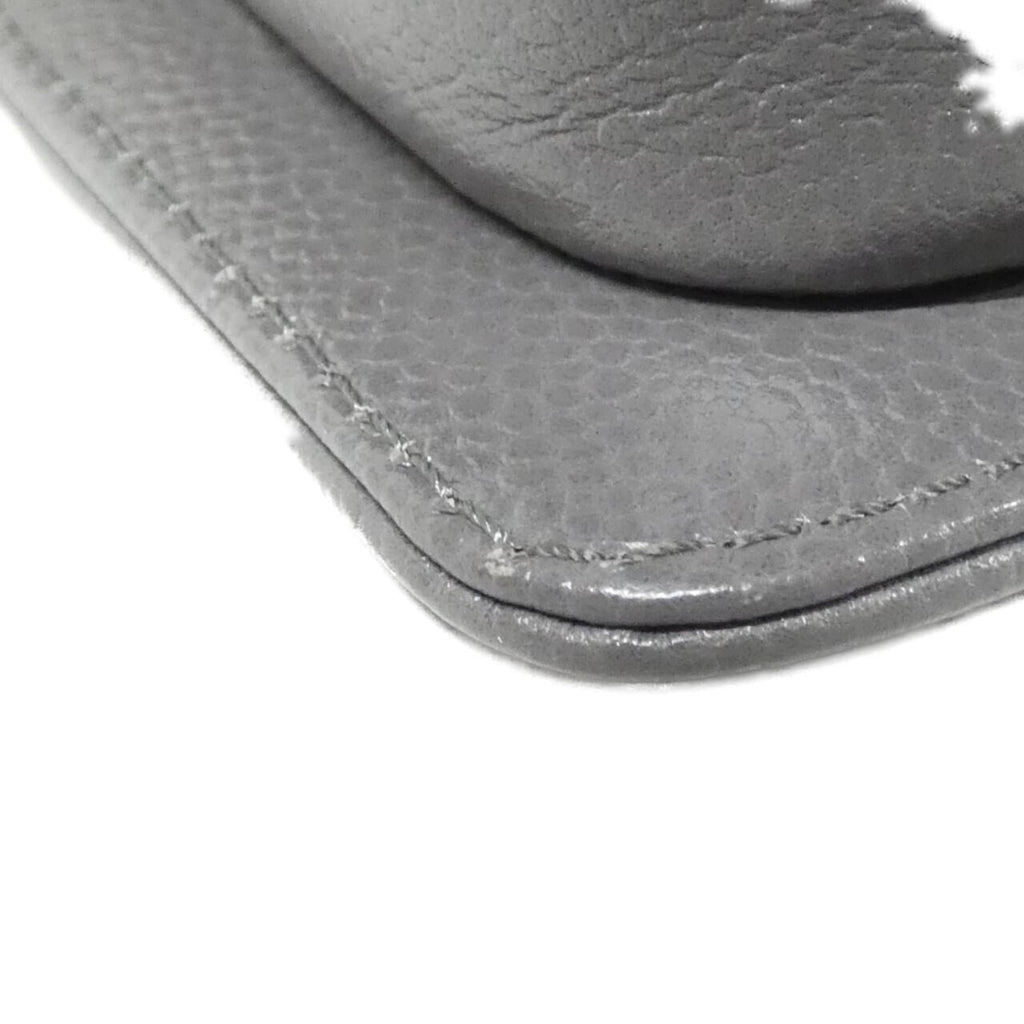 Chanel Boy Chanel Gray Grained Calfskin Shoulder Bag