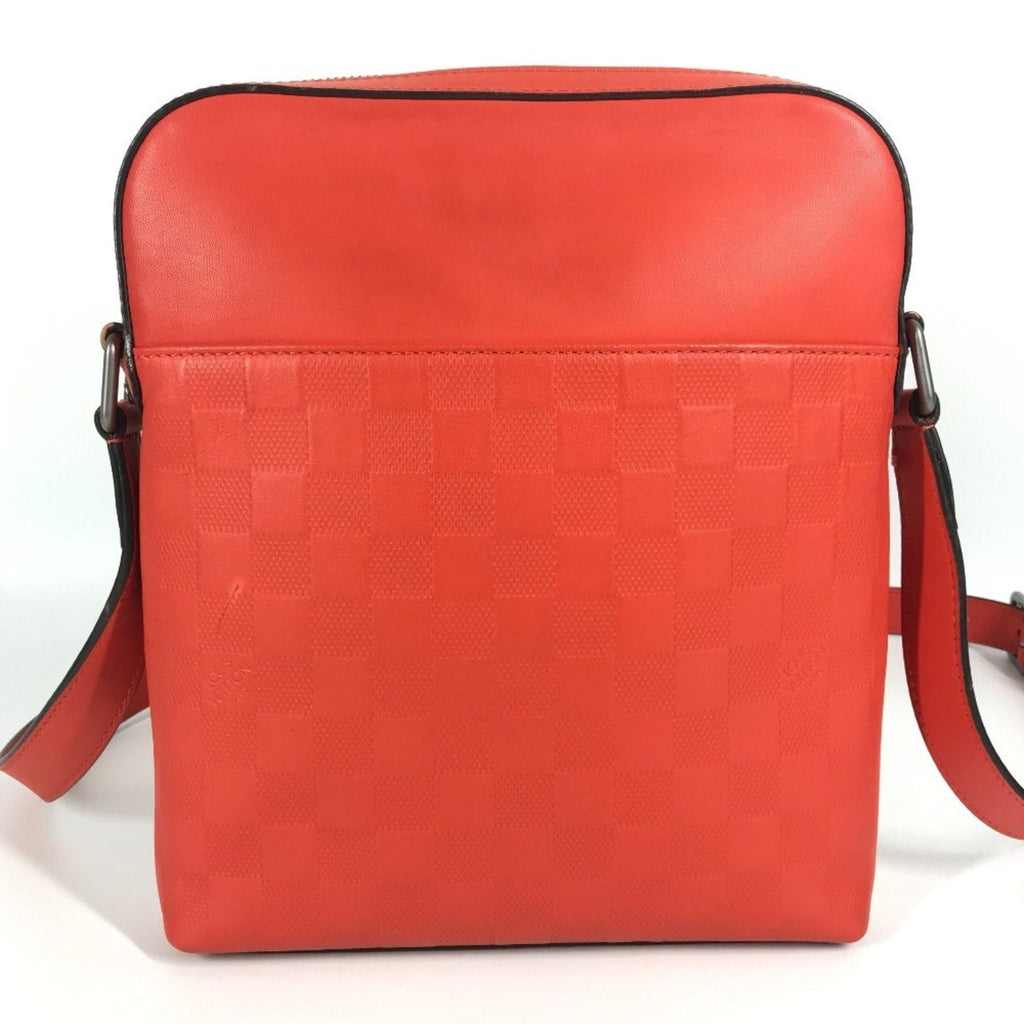 Louis Vuitton Red Color Damier Infini Pochette Shoulder Bag