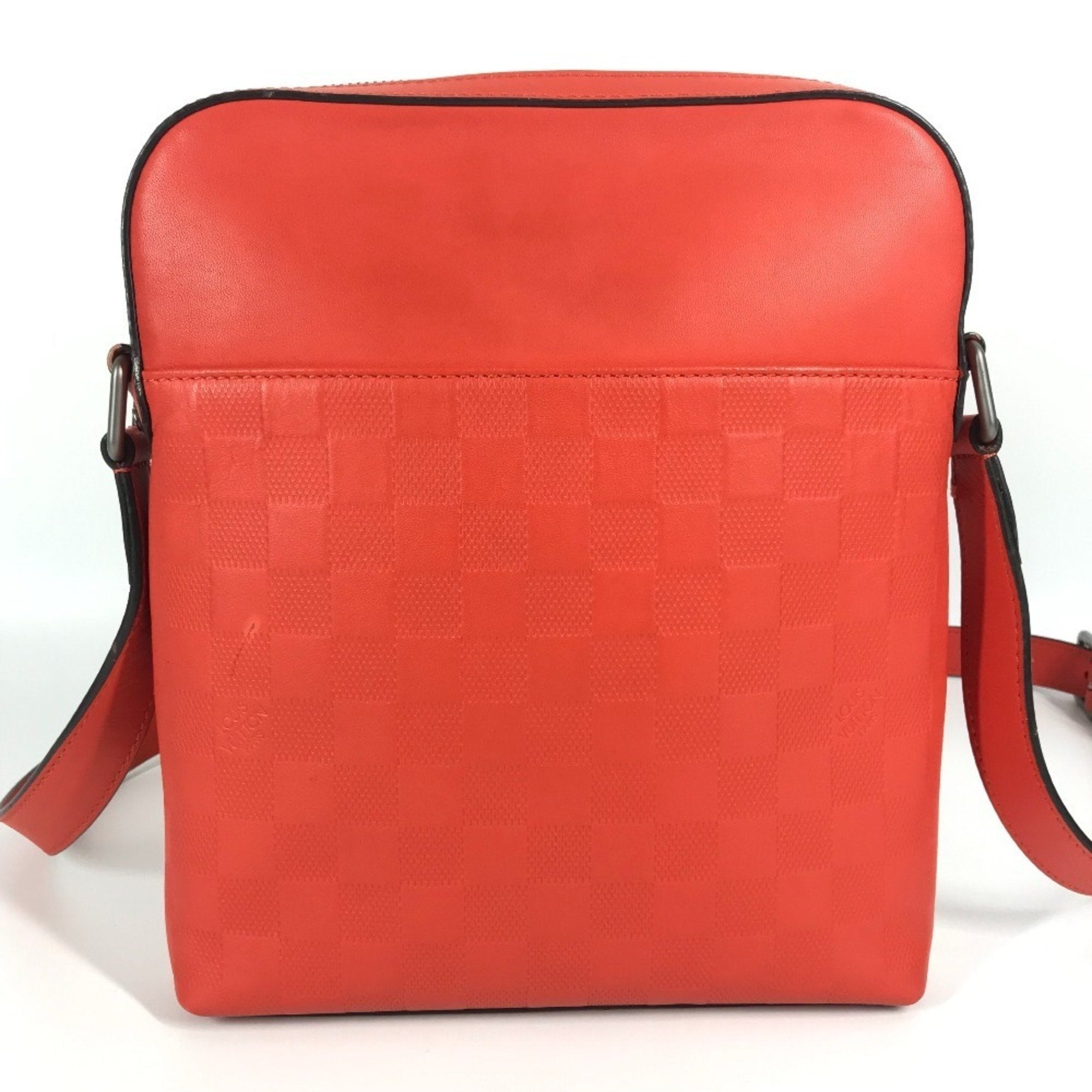 Louis Vuitton Red Color Damier Infini Pochette Shoulder Bag
