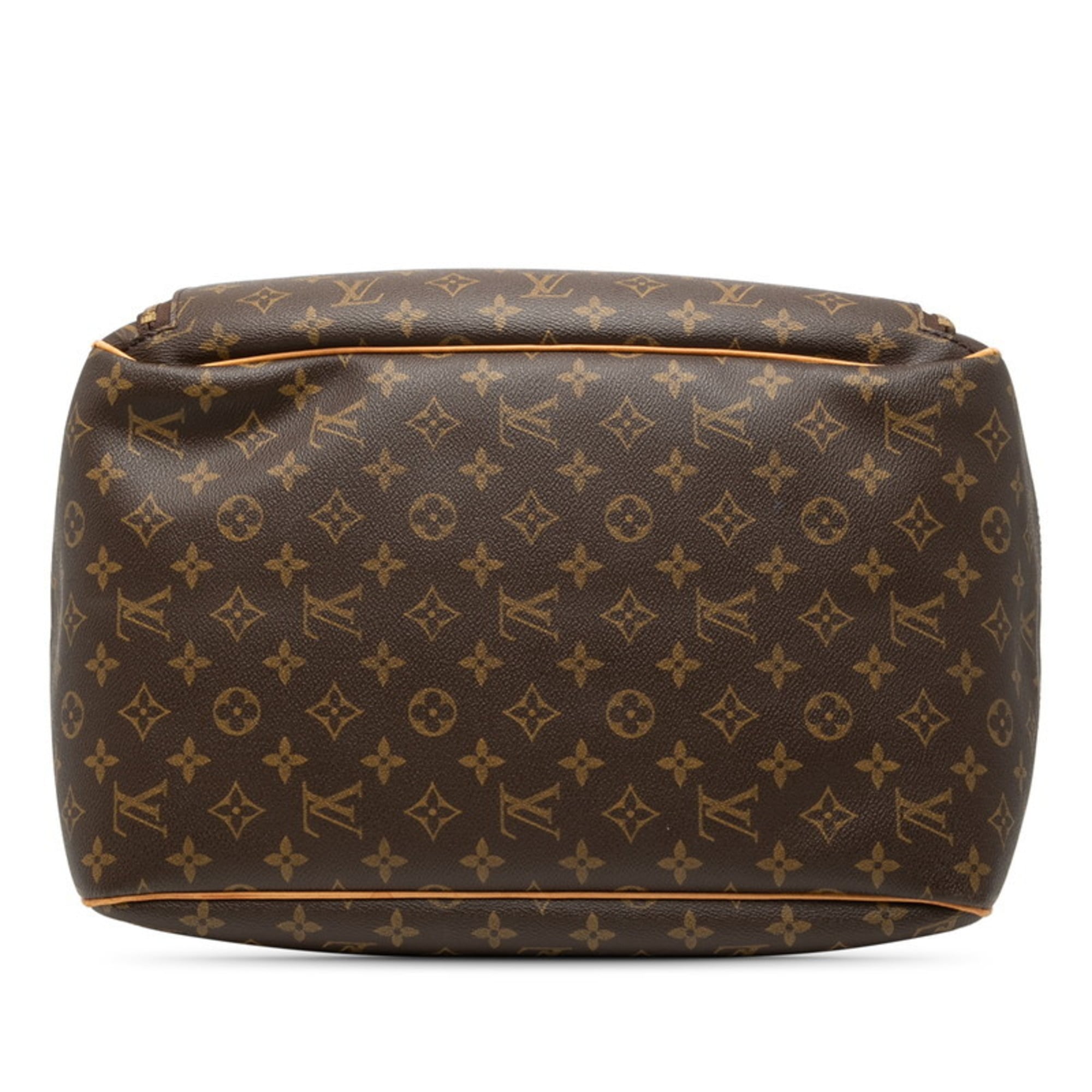 Louis Vuitton Brown Pvc Leather Boston Bag