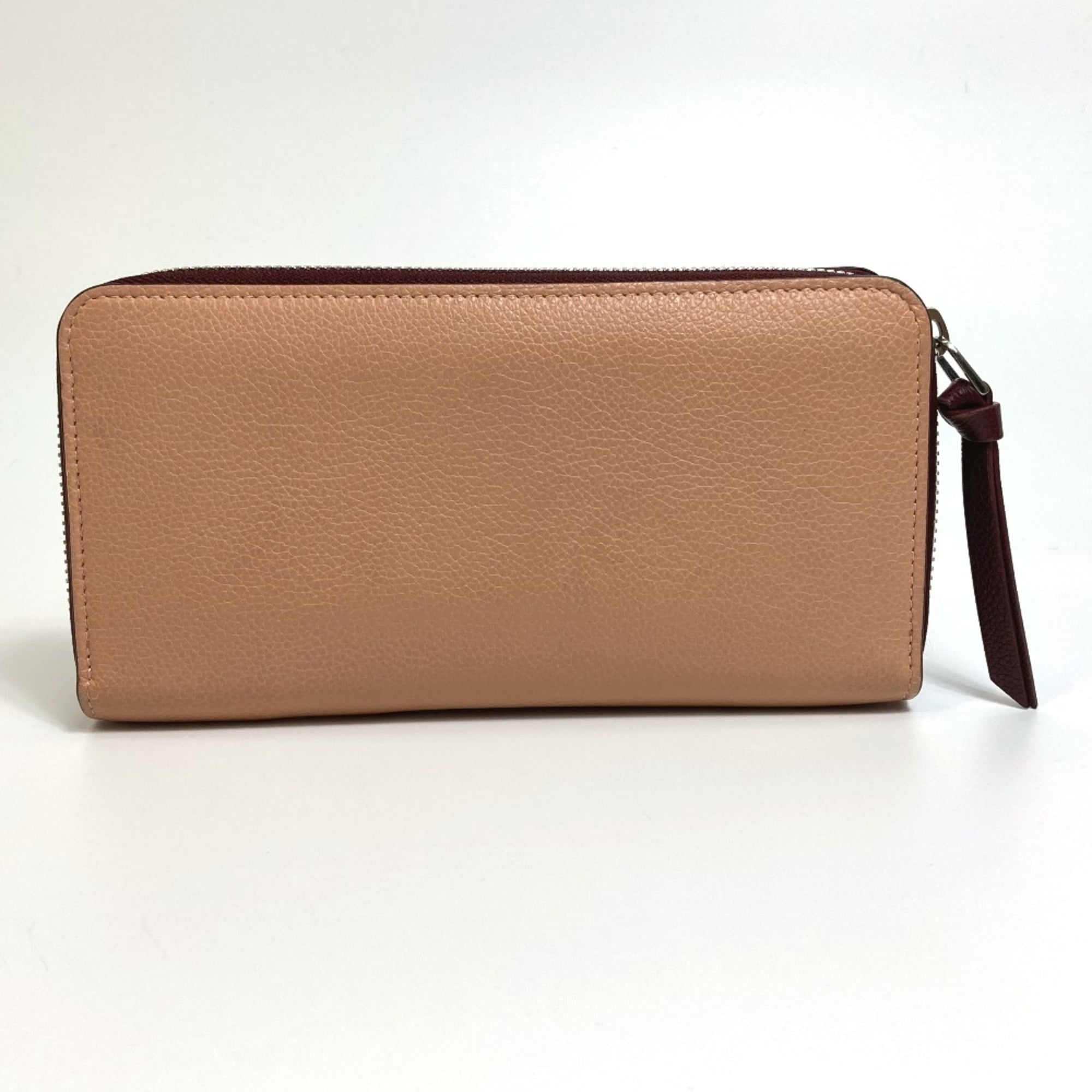 Louis Vuitton Beige Orange Leather Long Wallet
